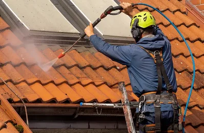 Démoussage et hydrofuge de toiture à Laà-Mondrans
